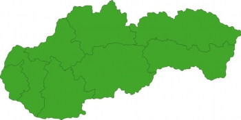  Magnetická mapa Slovenska, ilustrovaná, zelená