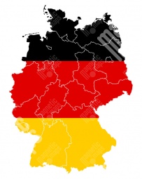  Magnetická mapa Nemecka, ilustrovaná, farebná