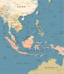  Magnetická mapa, ilustrovaná, vintage