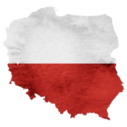  Magnetická mapa Poľska, ilustrovaná, farebná