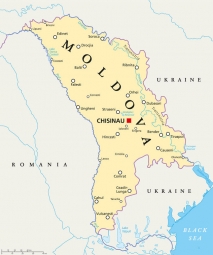  Magnetická mapa, politická, béžová