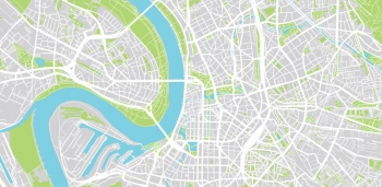  Magnetická mapa, ilustrovaná, farebná