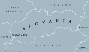  Magnetická mapa Slovenska, ilustrovaná, šedá