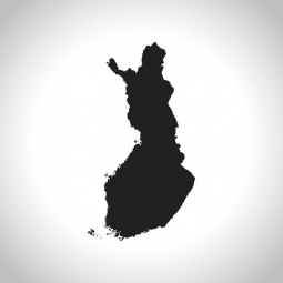  Magnetická mapa Talianska, ilustrovaná, šedá