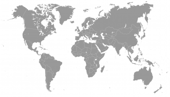  Magnetická mapa sveta, ilustrovaná, šedá