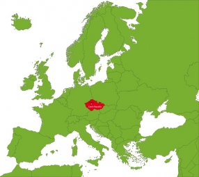  Magnetická mapa Česka, ilustrovaná, zelená